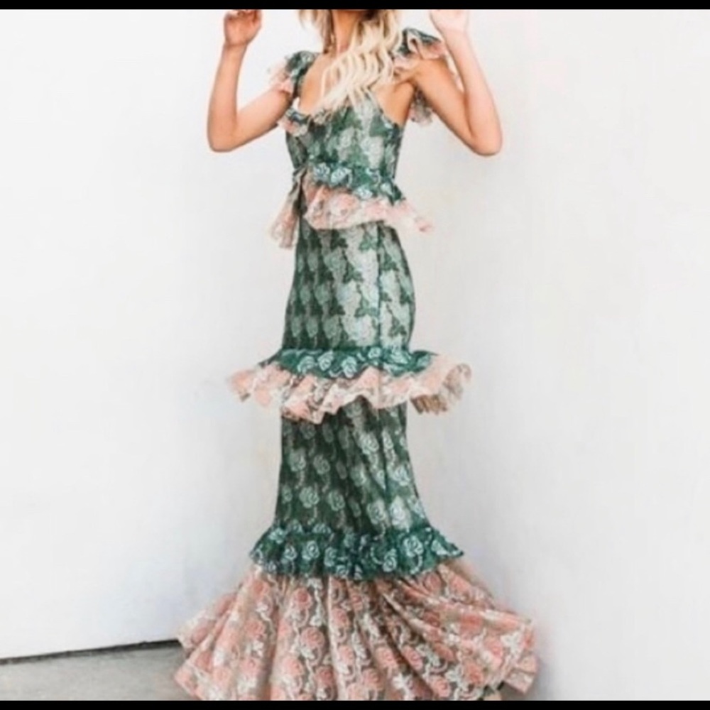 Loni Lace Maxi Dress from Vici